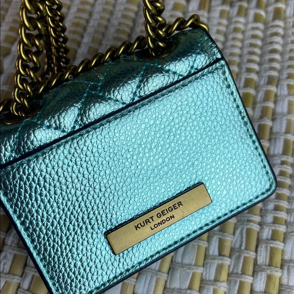 Kurt Geiger Micro Mini Kensington Eye Gold chain bag - Picture 3 of 8